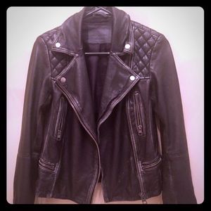 All Saints Cargo Leather Jacket